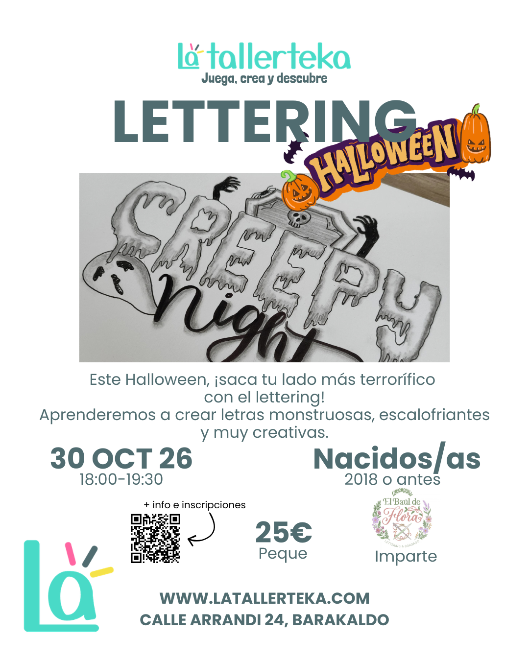 Lettering Halloween (El Baúl de Flora)
