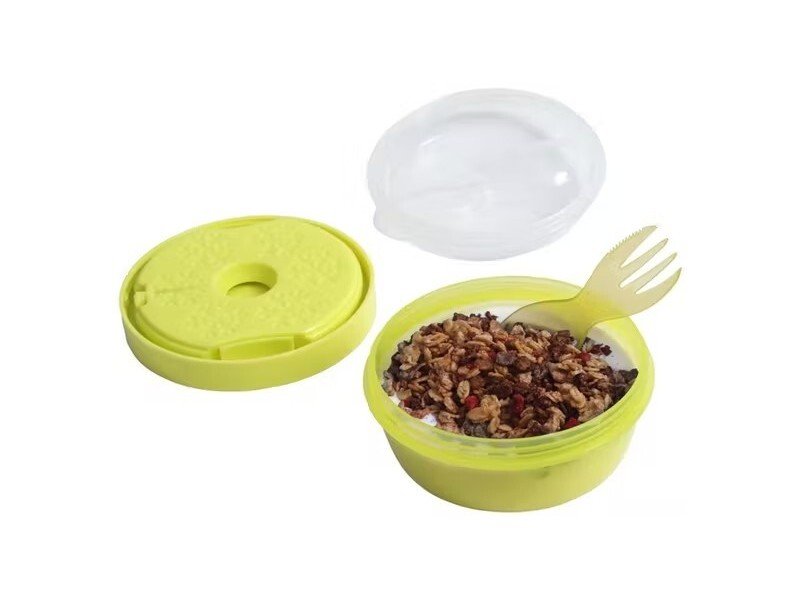 Caja para Snack doble con enfriador y cubiertos - Lima - imagen 3