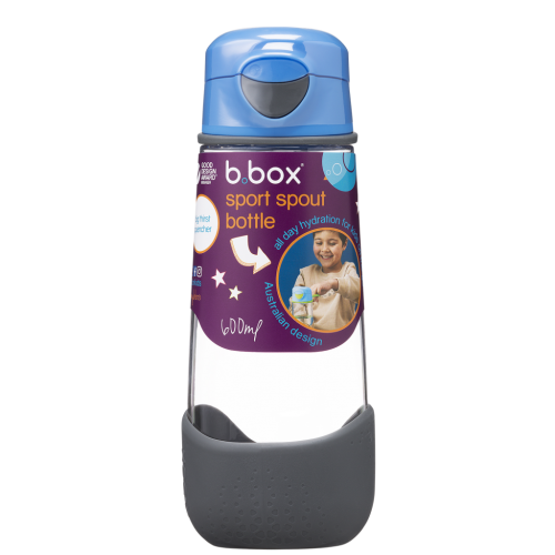 Botella tritán con boquilla y asa 600ml B.Box - Blue Slate - imagen 2