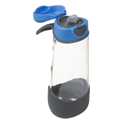 Botella tritán con boquilla y asa 600ml B.Box - Blue Slate