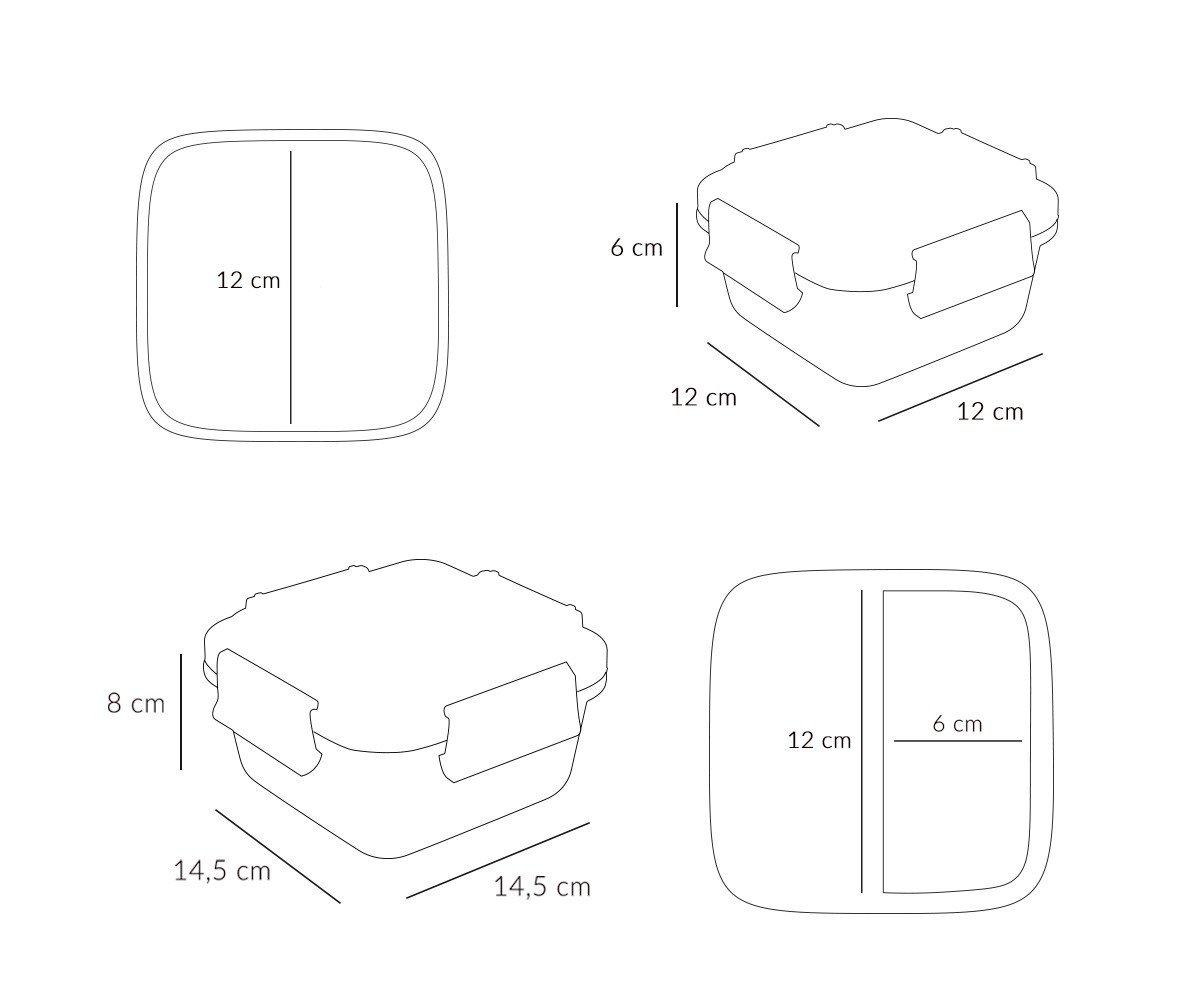 Caja de Almuerzo Grande – Funny Letters - imagen 2