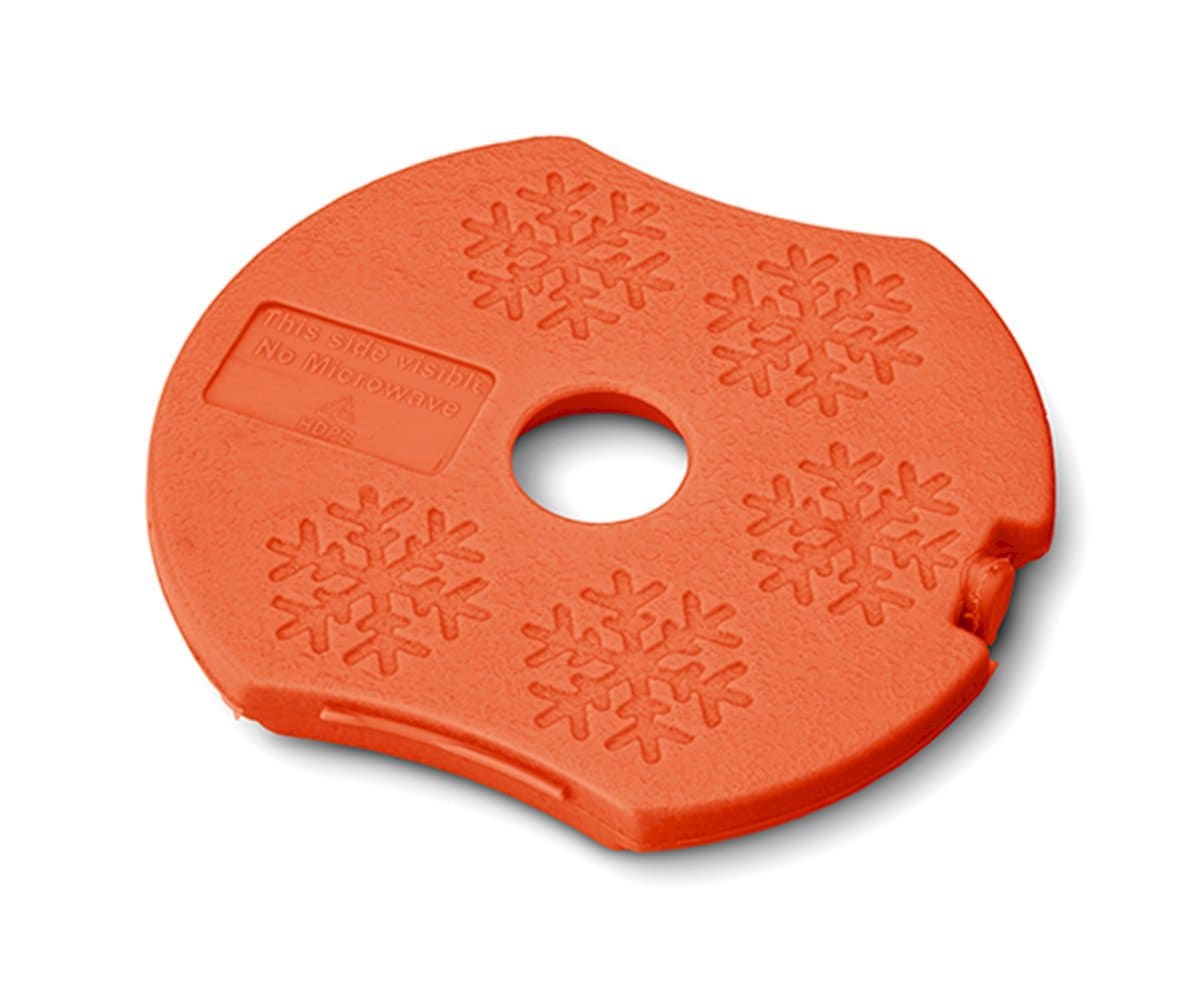 Caja para Snack doble con enfriador y cubiertos - Naranja - imagen 4
