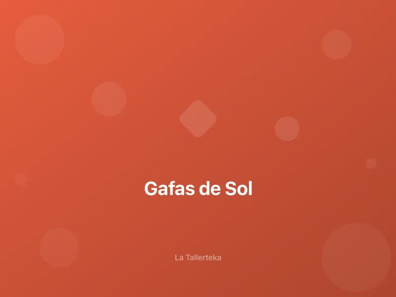 Decora tus Gafas de Sol