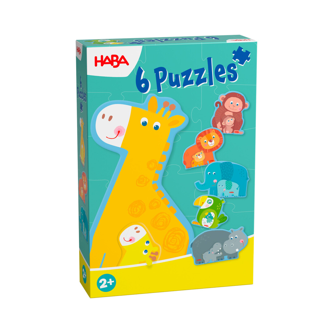 6 Primeros Puzzles - Familia de Animales