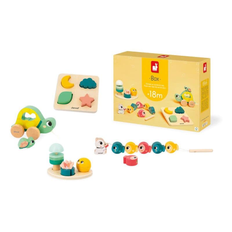 Box 18 meses – Caja de juguetes educativos de madera