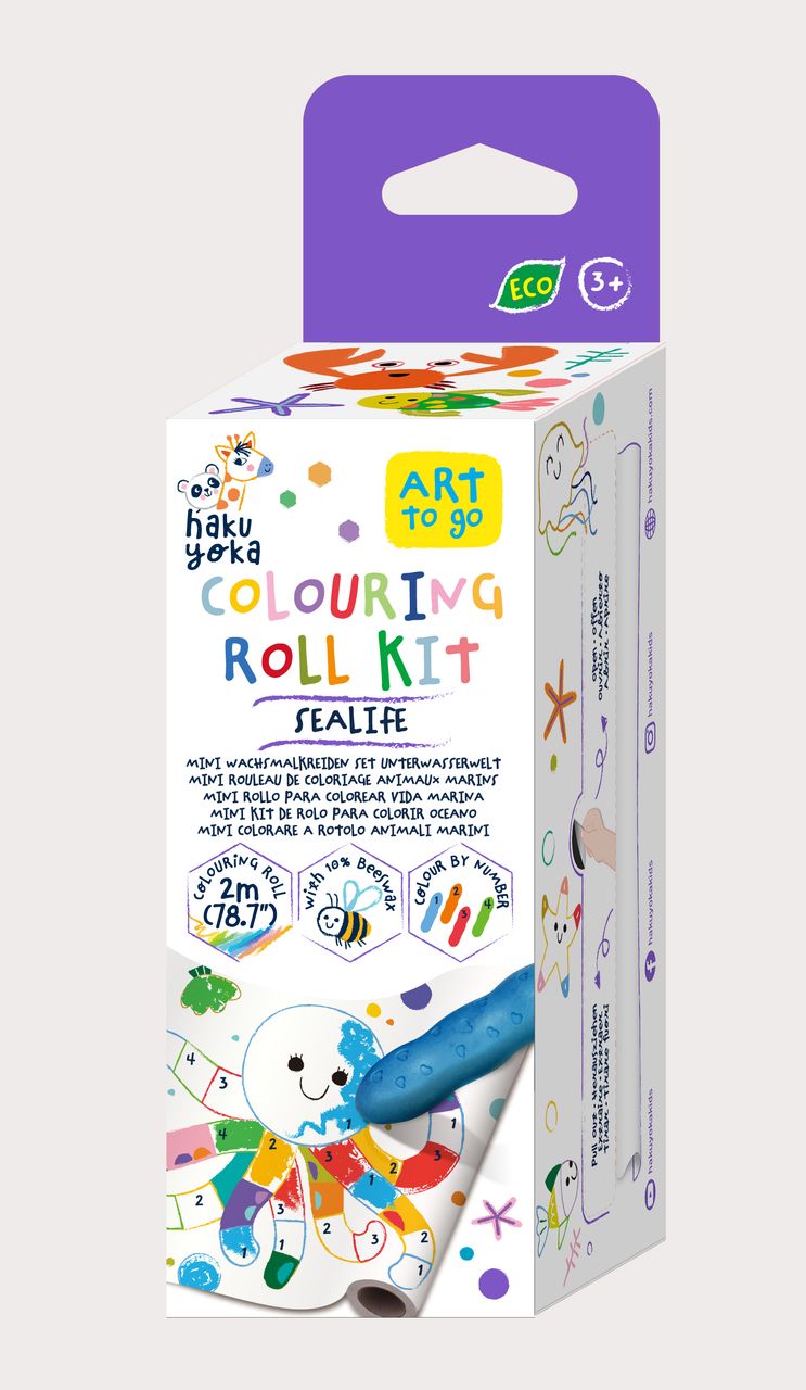 Mini rollo para colorear - Sealife