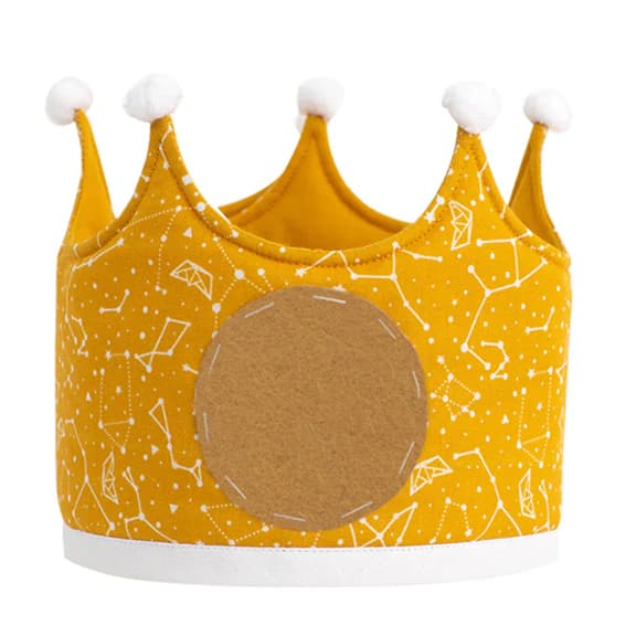 Corona cumpleaños constelación - mostaza