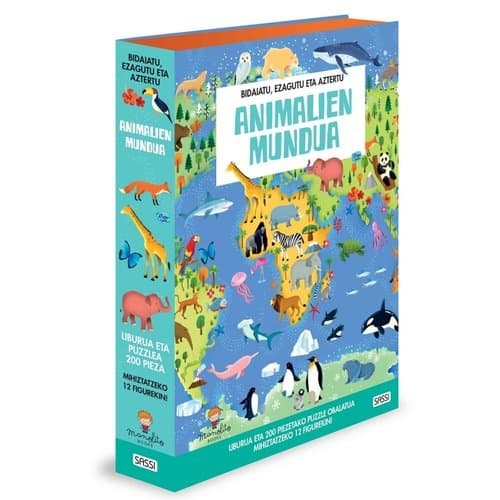Libro + Puzzle Animalien Mundua