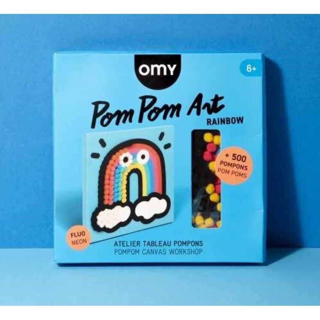 KIT DE POMPONES OMY RAINBOW