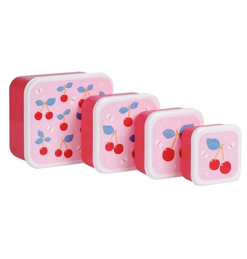 Set 4 cajas snack - Cerezas