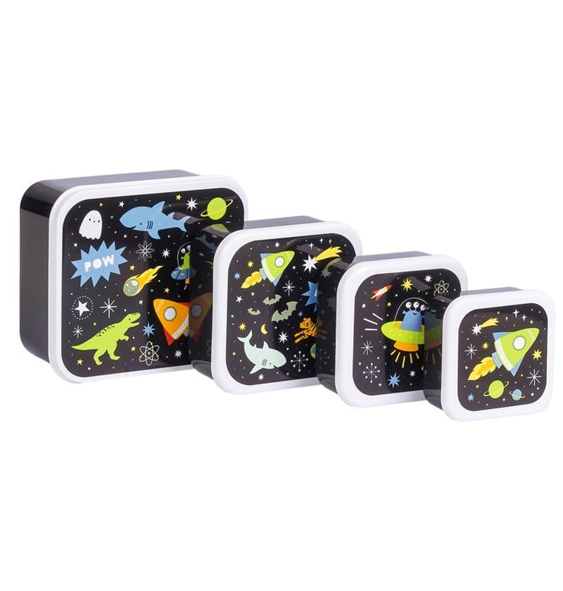 Set 4 cajas snack - Galaxia
