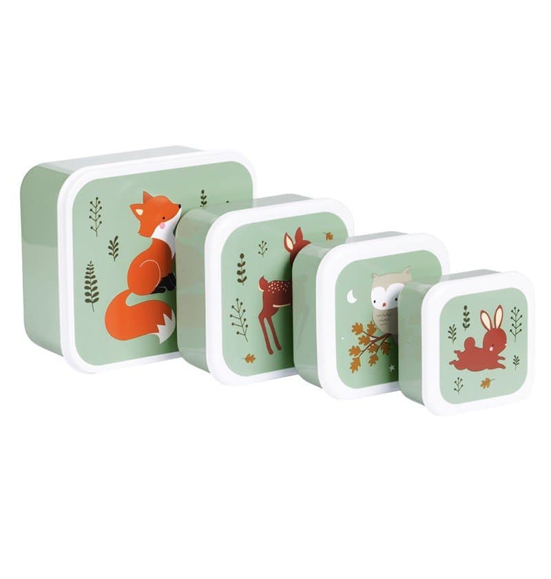 Set 4 cajas snack - Zorro
