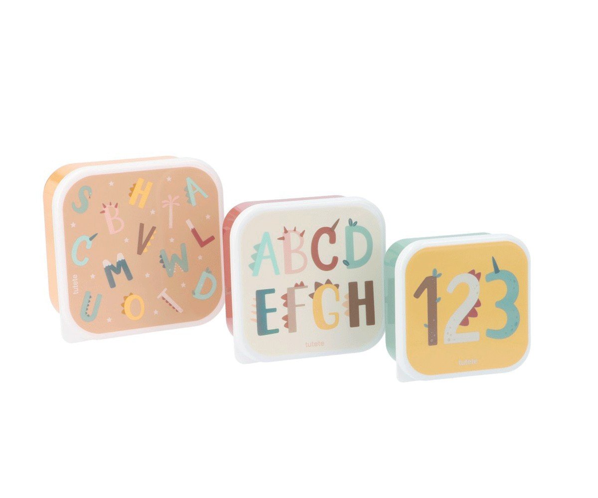 3 Cajas Almuerzo - Funny Letters