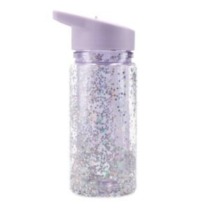 Botella Plástico Glitter Stars - Lila