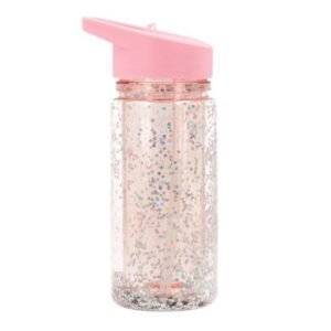 Botella Plástico Glitter Stars - Pink