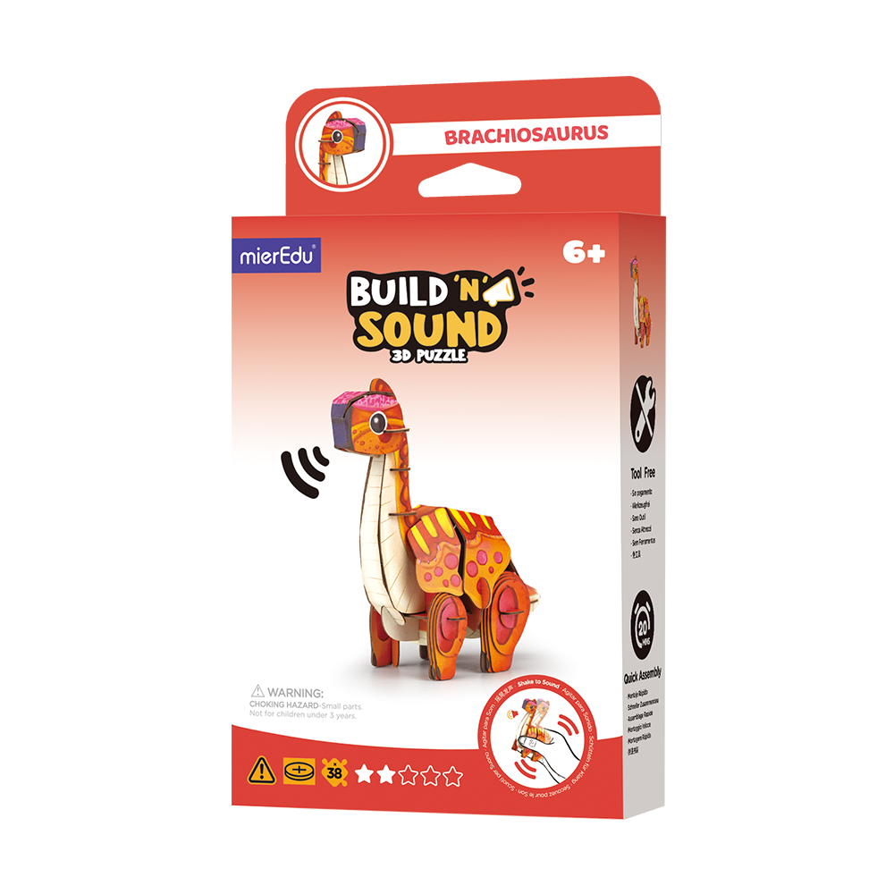 Puzzle 3D con sonido- Brachiosaurus