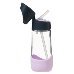 Botella tritán con pajita 450ml B.Box - Indigo Rose