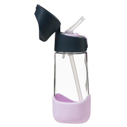 Botella tritán con pajita 450ml B.Box - Indigo Rose