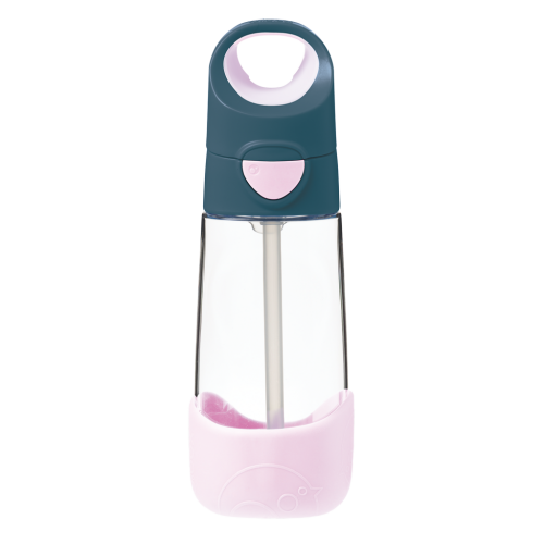 Botella tritán con pajita 450ml B.Box - Indigo Rose