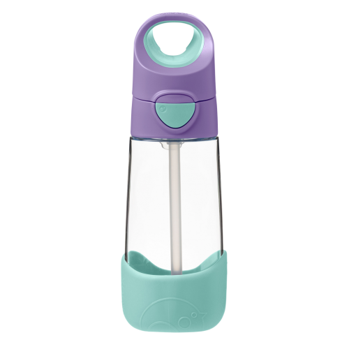 Botella tritán con pajita 450ml B.Box - Lilac Pop