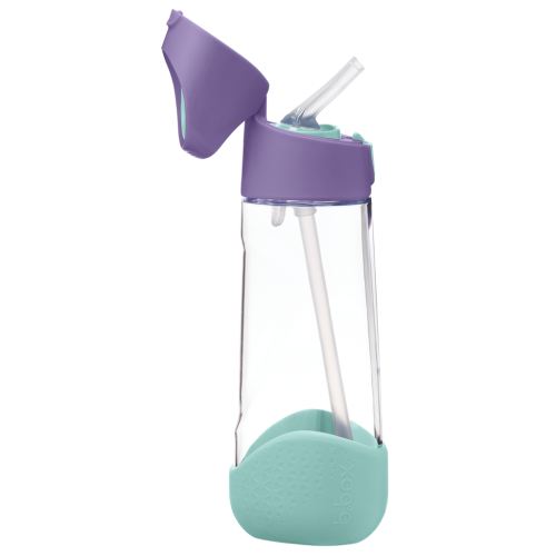 Botella tritán con pajita 600ml B.Box - Lilac Pop