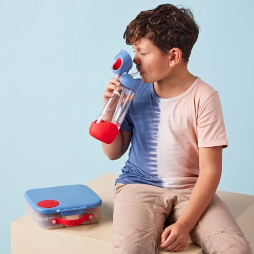 Botella tritán con pajita 600ml B.Box - Blue Blaze