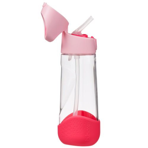 Botella tritán con pajita 600ml B.Box - Flamingo Fizz