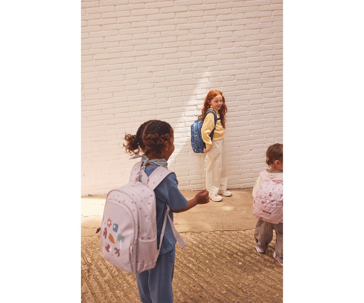 Mochila Mediana Geometric Nature + Llavero