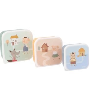 3 Cajas Almuerzo - Three Little Pigs