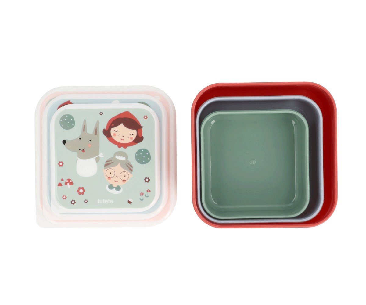 3 Cajas Almuerzo - Little Red
