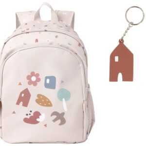 Mochila Mediana Geometric Nature + Llavero