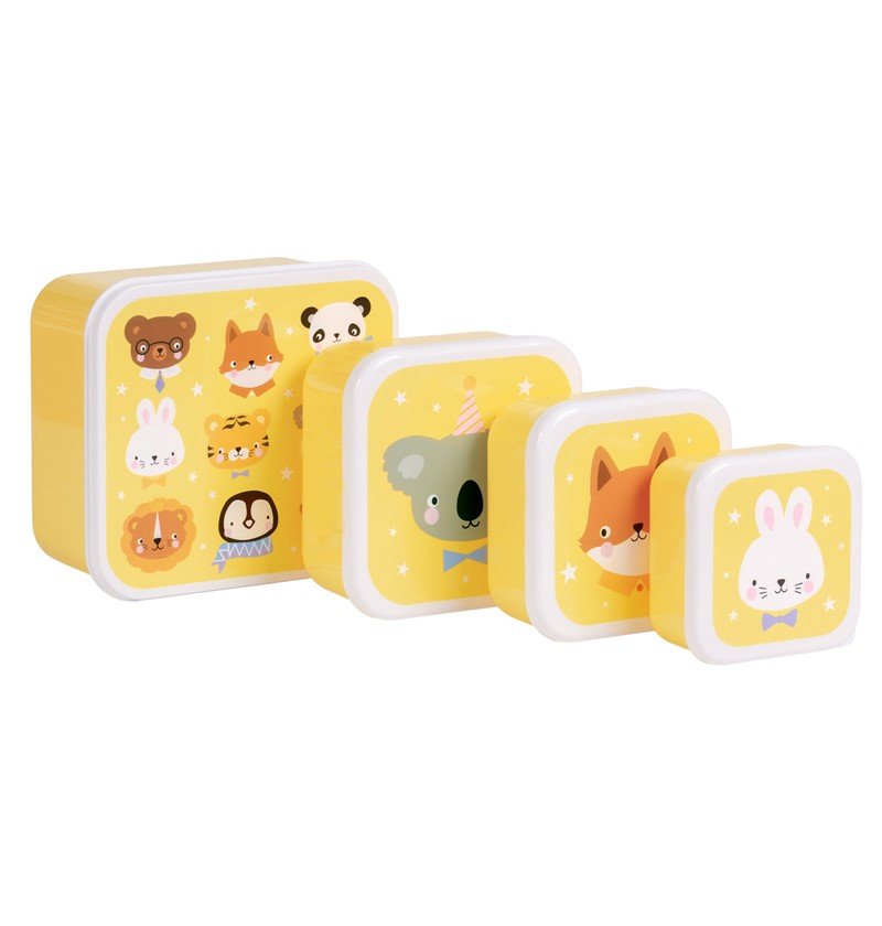 Set 4 cajas snack - Animales