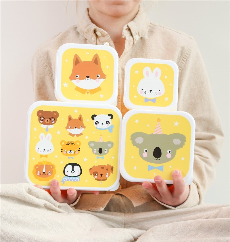 Set 4 cajas snack - Animales