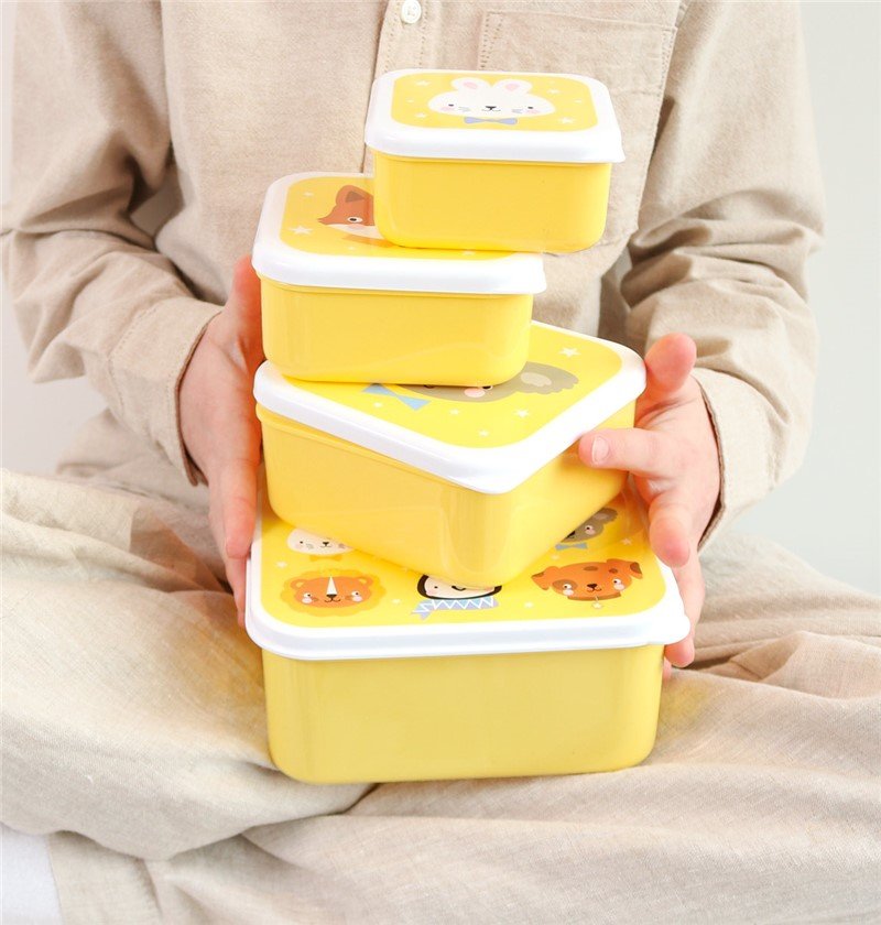 Set 4 cajas snack - Animales