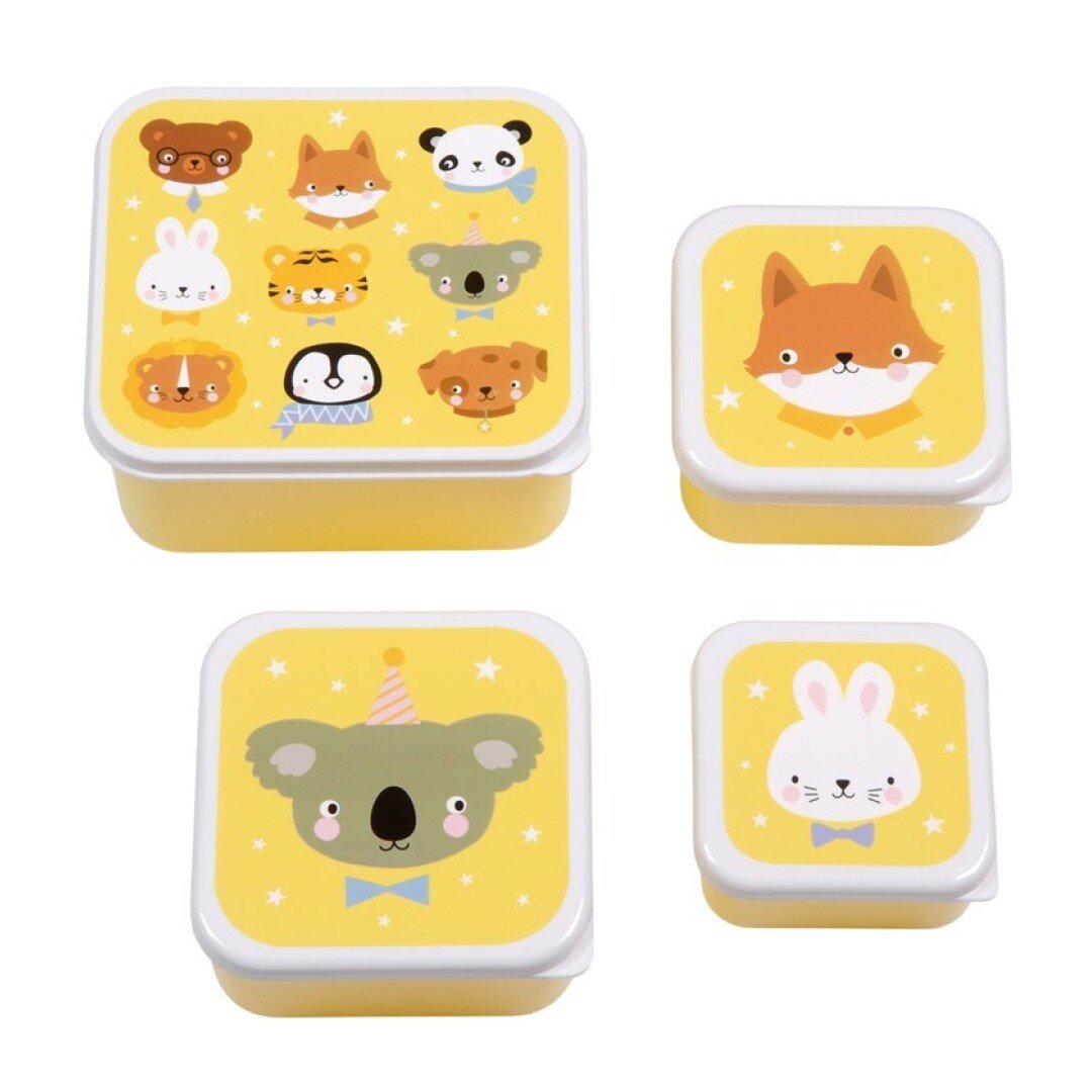 Set 4 cajas snack - Animales