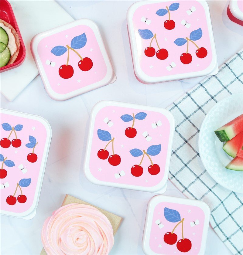 Set 4 cajas snack - Cerezas