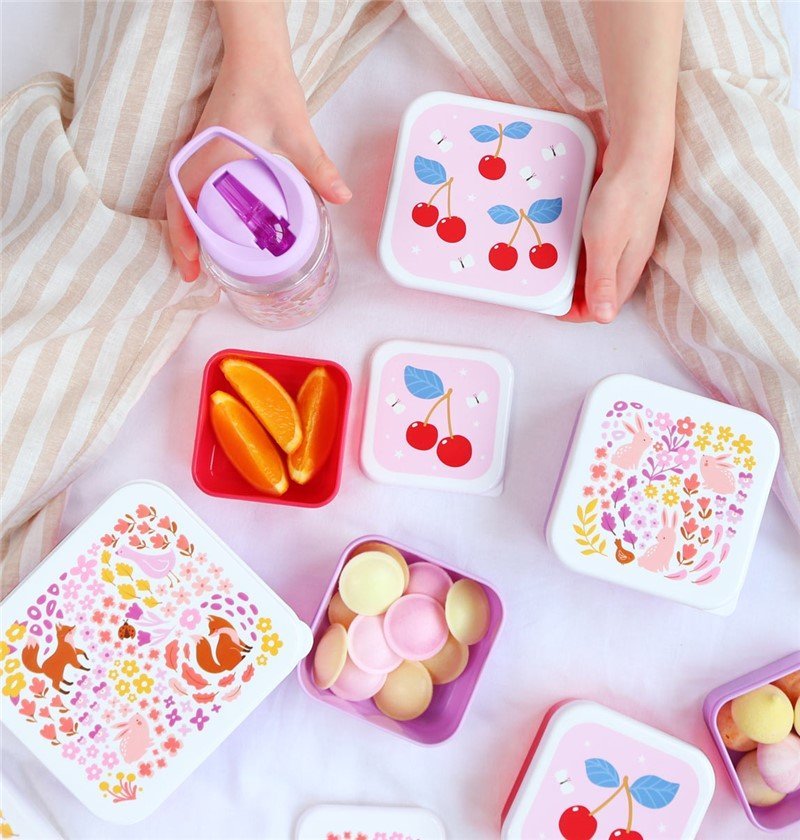 Set 4 cajas snack - Cerezas