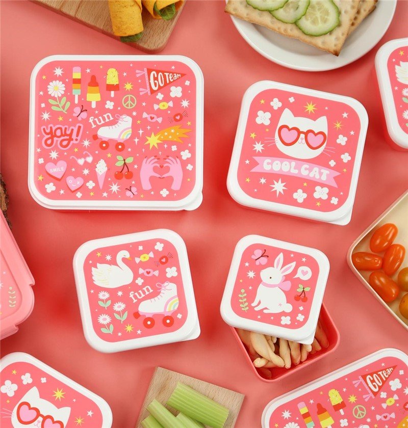 Set 4 cajas snack - Fun