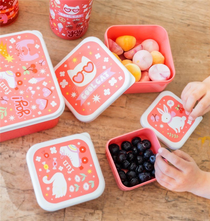 Set 4 cajas snack - Fun