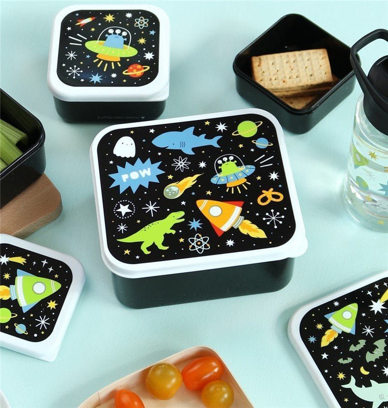 Set 4 cajas snack - Galaxia