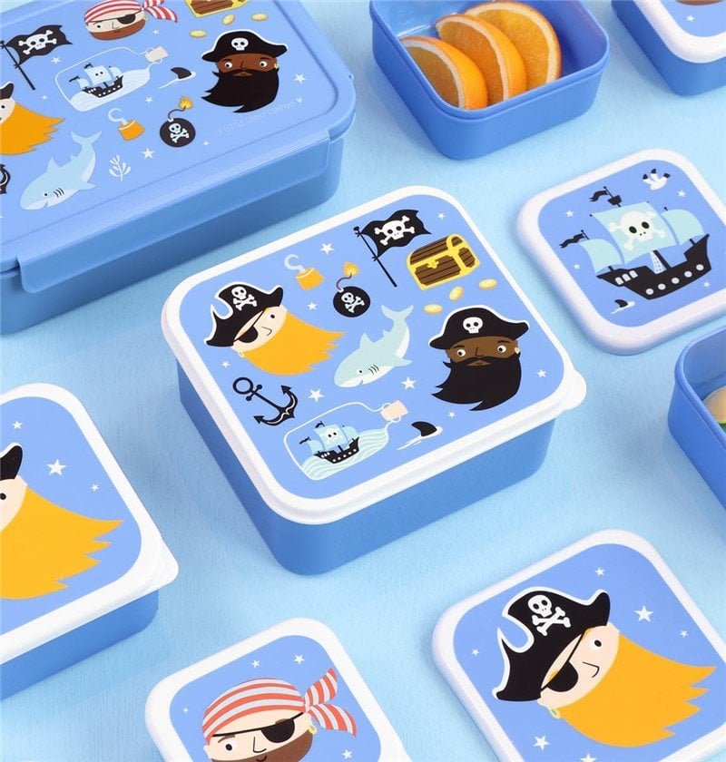 Set 4 cajas snack - Piratas