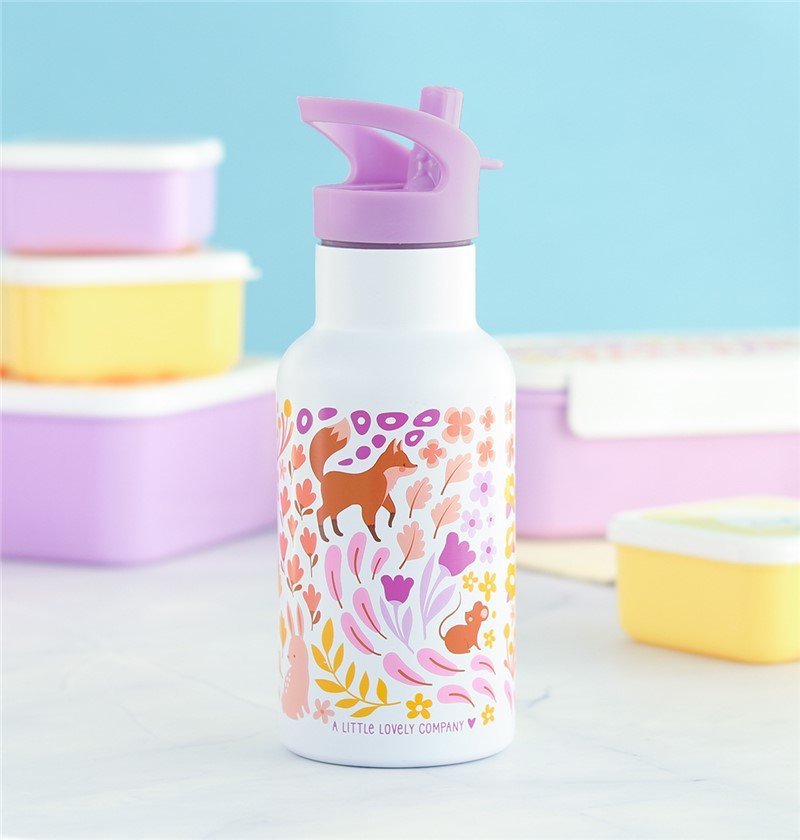 Botella Acero 350ML - Flores