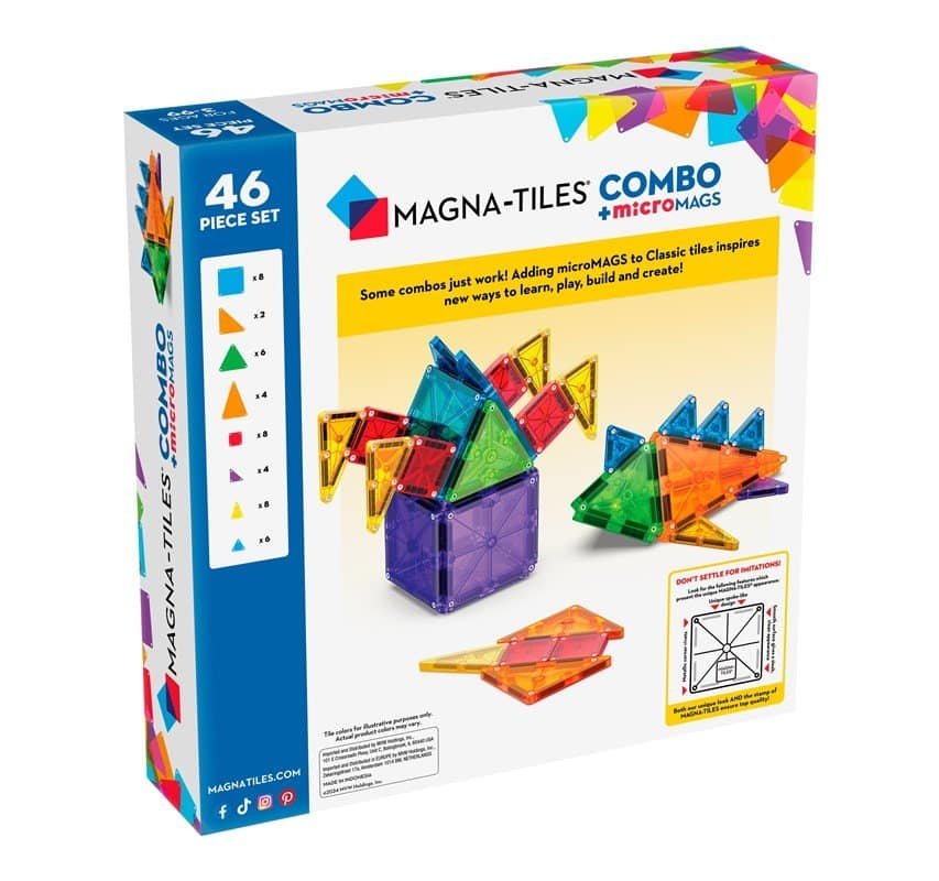 Magna-Tiles Combo+micromags  46 piezas