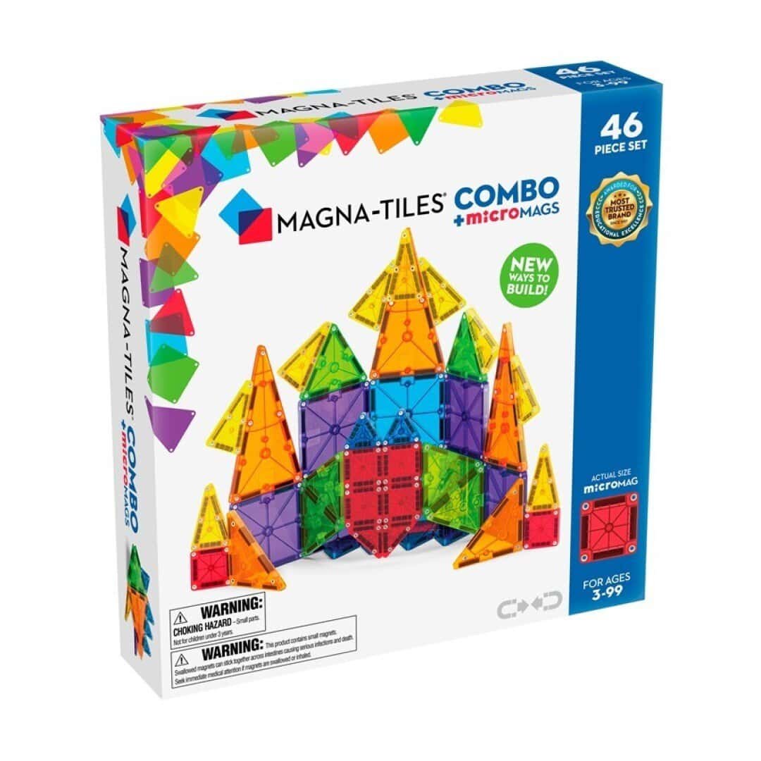 Magna-Tiles Combo+micromags  46 piezas